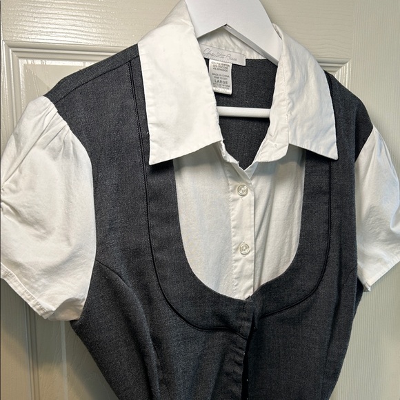 Classic White and Gray Shirt by Ch - Picture 1 of 8